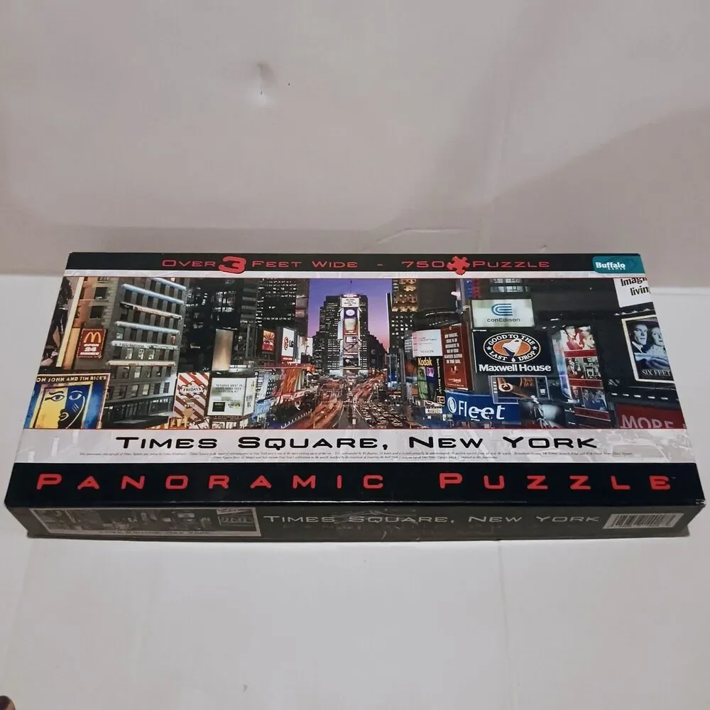Buffalo Games Panoramic Times Square Puzzle-2006-New York City Landmarks-3 Ft